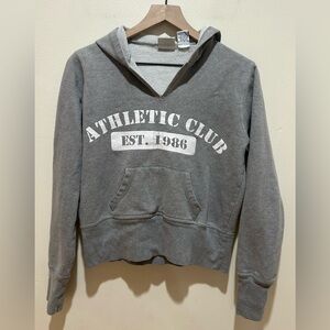 Stitch Trend Athletic Club Grey Hooded Sweatshirt - Women’s Size Medium